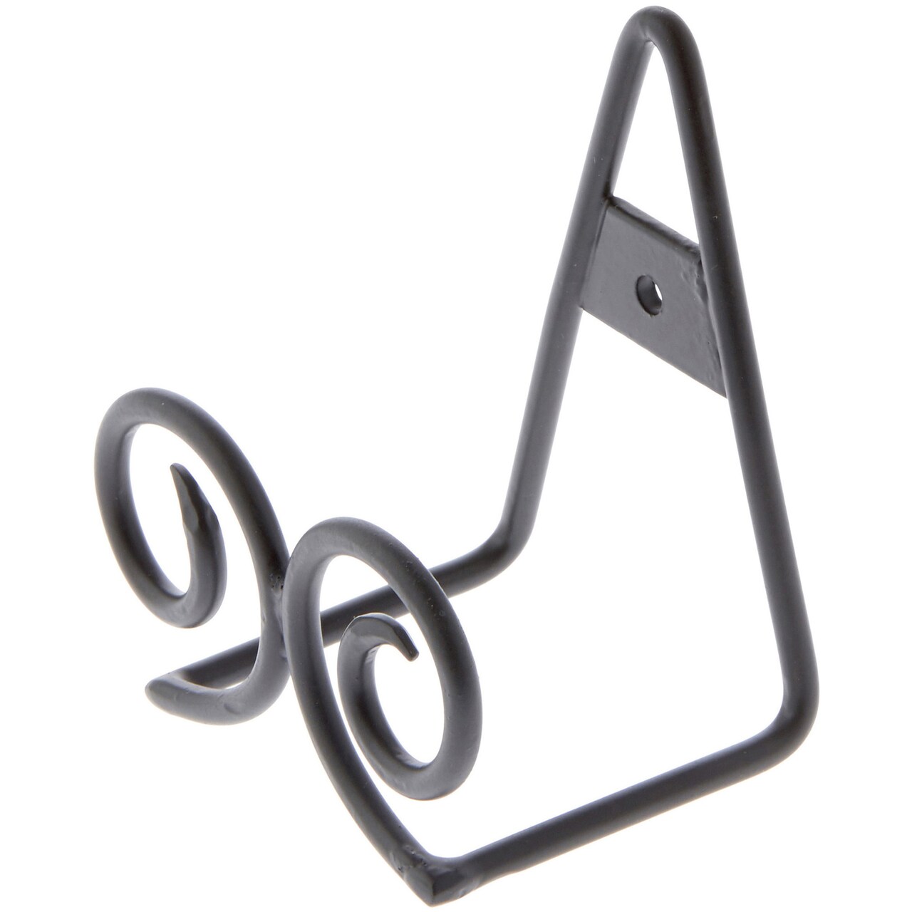 Bard's Black Twin Scroll Wall Mountable Display Easel Stand, 3.5" H x 3.75" W x 2.5" D